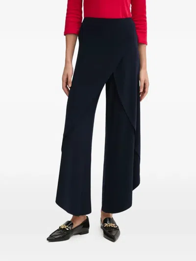 Joseph Ribkoff Wrap Trousers In Blue