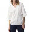 Joseph Ribkoff Zip Pocket Top In White In White