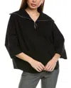 Joseph Ribkoff Zipped Funnel Neck Sweater In Black