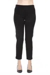 Joseph Ribkoff Zipper Side Seams Pull On Slim Ankle Pant In Black In Black