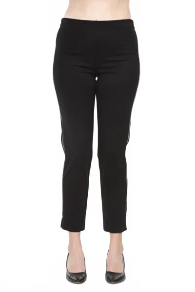 Joseph Ribkoff Zipper Side Seams Pull On Slim Ankle Pant In Black