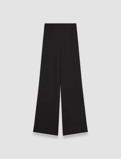 Joseph Rihani Crepe De Soie Silk Trousers In Black