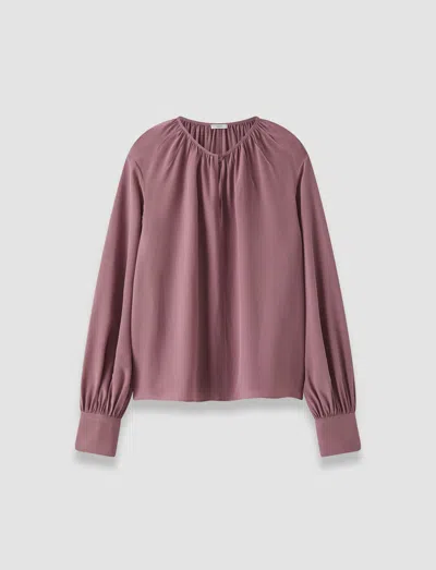Joseph Rina Crepe De Chine Silk Blouse In Purple