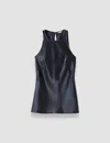 Joseph Ritz Double Satin Top In Black