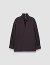 Joseph Rivoli Silk Crepe De Chine Blouse In Aurora Purple