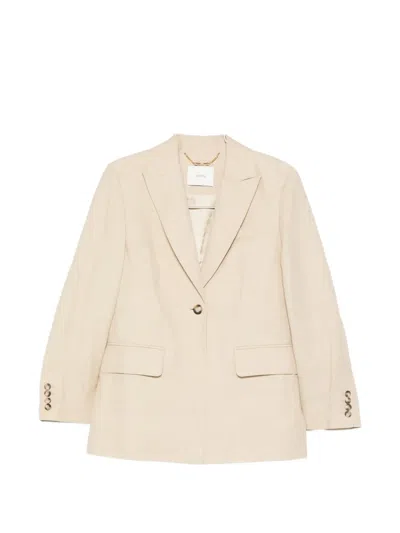 Joseph Rochd Button Single-breasted Blazer In Neutral