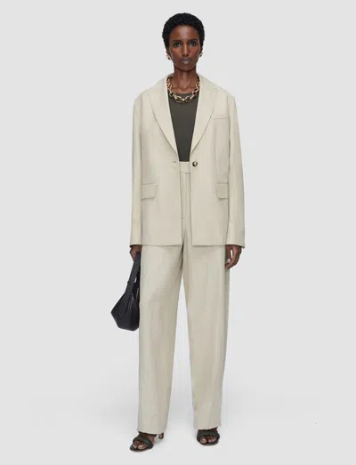 Joseph Rochd Light Linen Blend Jacket In White