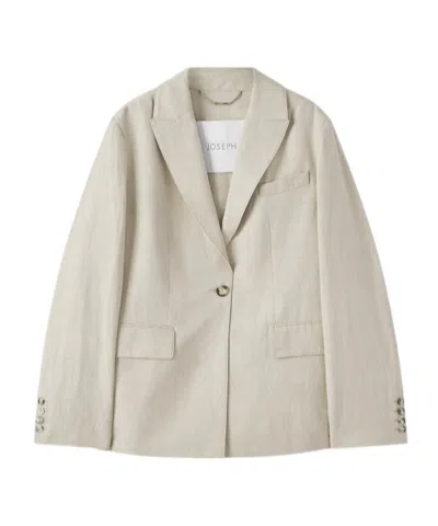 Joseph Rochd Light Linen Blend Jacket In Neutral