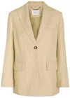 Joseph Rochd Button Single-breasted Blazer In Neutral