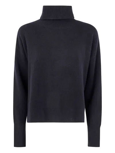 Joseph Roll-neck Sweater In Black
