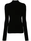 Joseph Roll-neck Sweater In Black