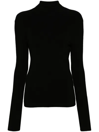 Joseph Roll-neck Sweater In Black