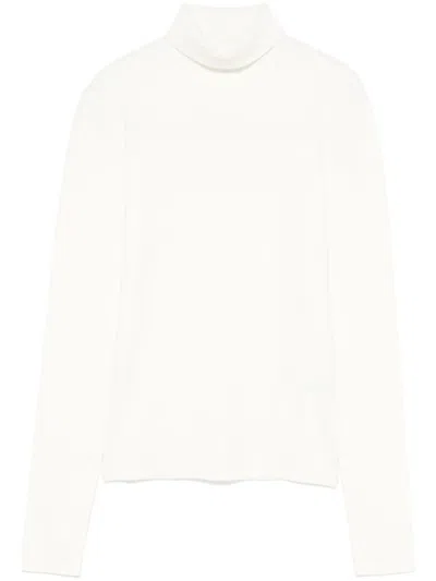Joseph Roll-neck Sweater With Fitted Silhouette In White