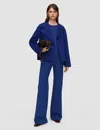 Joseph Rollet Light Double Face Wool Jacket In Blue