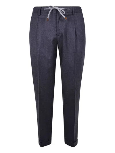 Joseph Roma Flanel Coulisse Chino Trousers In Blue