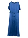 Joseph Round-neck Midi Dress In Blue