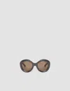 Joseph Round Sunglasses In Brown