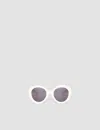 Joseph Round Sunglasses In White