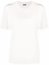 Joseph Womens Rubin Blouse Crepe De Soie Round-neckline Silk Top Oat In Ivory