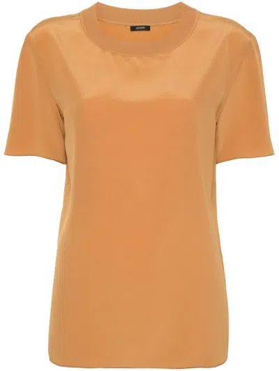 Joseph Short-sleeve T-shirt In Brown