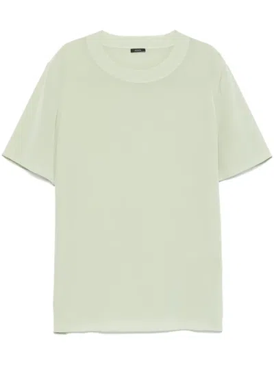 Joseph Womens Matcha Short-sleeve Linen Jersey T-shirt In Green