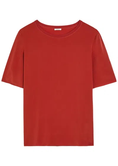 Joseph Rubin Silk T-shirt In Red