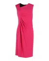 Joseph Ruched Sleeveless Dress In Pink Acetate In Pink