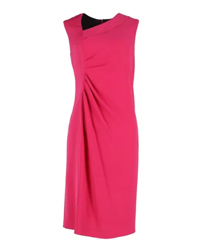 Joseph Ruched Sleeveless Dress In Pink Acetate