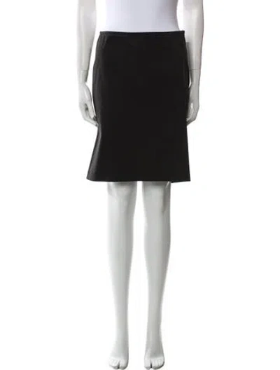 Pre-owned Joseph Ruffle Embellishment Knee-length Skirt In Black