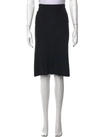 Pre-owned Joseph Ruffle Embellishment Midi Length Skirt In Black