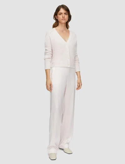 Joseph Sahel Silk Satin Trousers In White