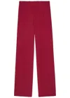 Joseph Sahel Straight-leg Silk Trousers In Pink
