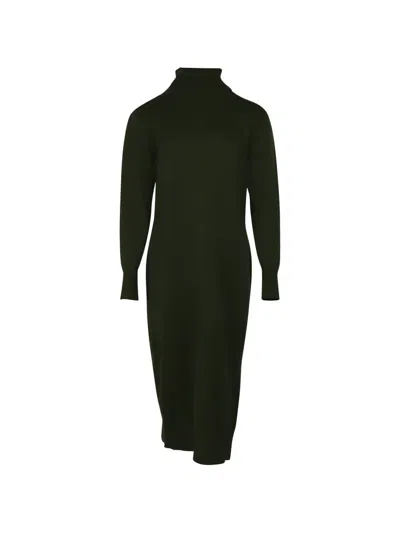 Pre-owned Joseph Sally Turtleneck Dress In Green