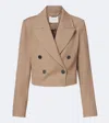 Joseph Sami Twill Jacket In Brown