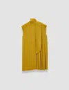 Joseph Sandy Light Crepe Dress In Yellow