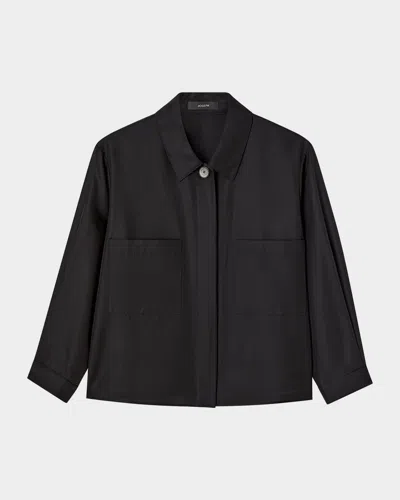 JOSEPH SATIE BOXY SILK-COTTON SHIRT