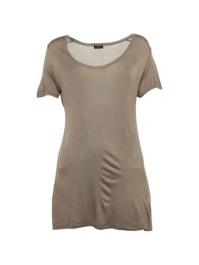 Pre-owned Joseph Scoop-neck T-shirt In Gray