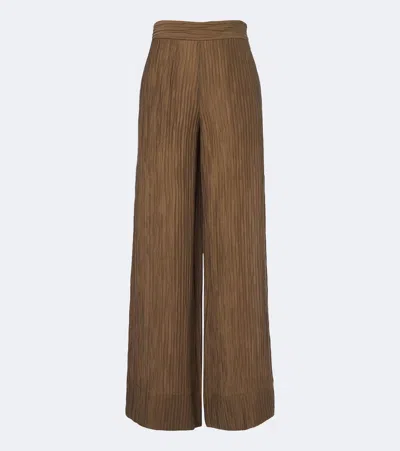 Joseph Selene Wide-leg Pants In Green