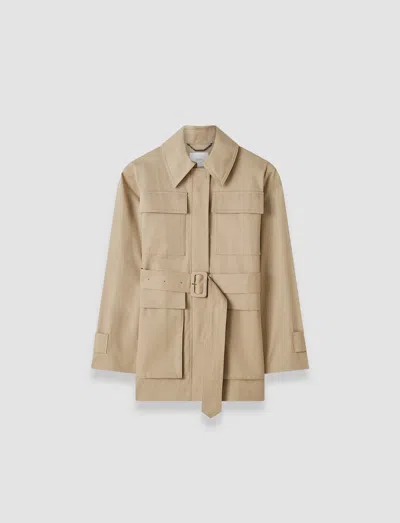 Joseph Shama Cotton Utility Jacket In Neutral