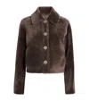 Joseph Shearling Reversible Alloway Jacket In Brown