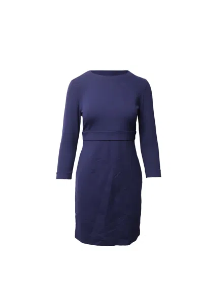 Joseph Sheath Dress In Navy Blue Viscose