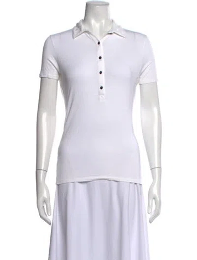 Pre-owned Joseph Short Sleeve Polo In White