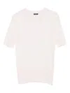 Joseph Short-sleeve Round-neck T-shirt In Pink