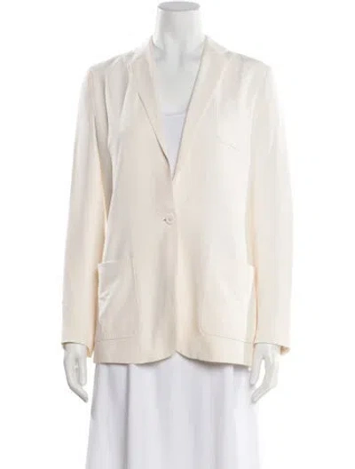 Pre-owned Joseph Silk Blazer In Neutral