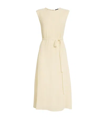 Joseph Silk-blend Jacquard Garnier Maxi Dress In White