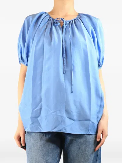 Pre-owned Joseph Silk Blouse In Blue