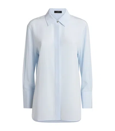 Joseph Silk Bold Shirt In Blue