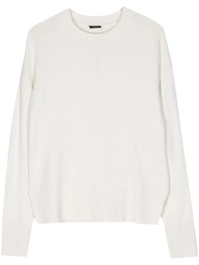 Joseph Silk-cashmere Blend Crew Neck Sweater In Neutral