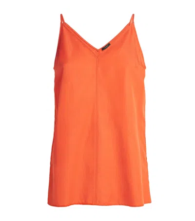 Joseph Silk-cotton Aragon Cami Top In Orange