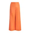 Joseph Silk-cotton Thurlow Trousers In Orange